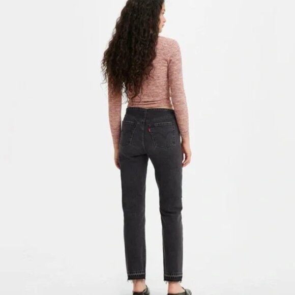 501 JEANS MINI WAIST WASTE NOT WANT NOT - Picture 2 of 3